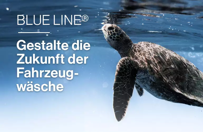 Gestalte die Zukunft der Fahrzeugwäsche mit BLUE LINE