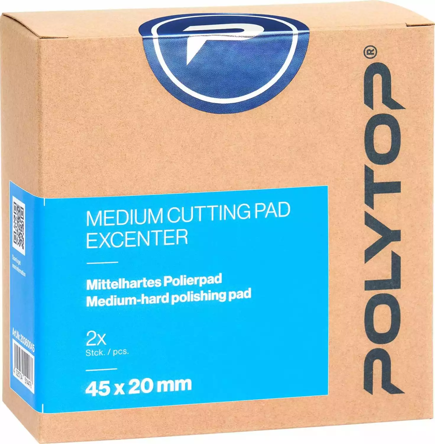 Medium Cutting Pad blau Excenter 45 x 20 mm, 2er Pack